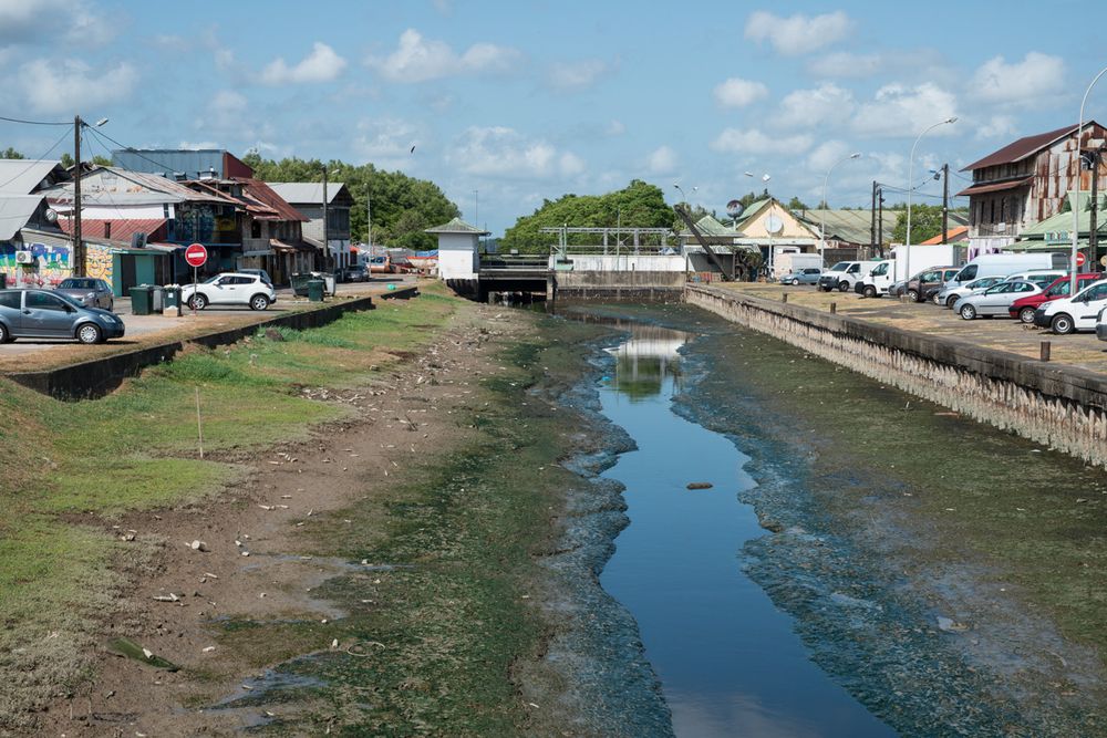 Le canal Laussat à Cayenne_crédit DEAL Guyane
