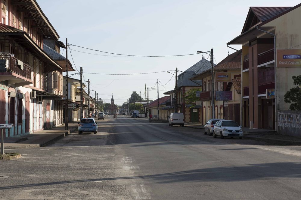 La rue Mélinon à Saint Laurent du Maroni_crédit DEAL Guyane